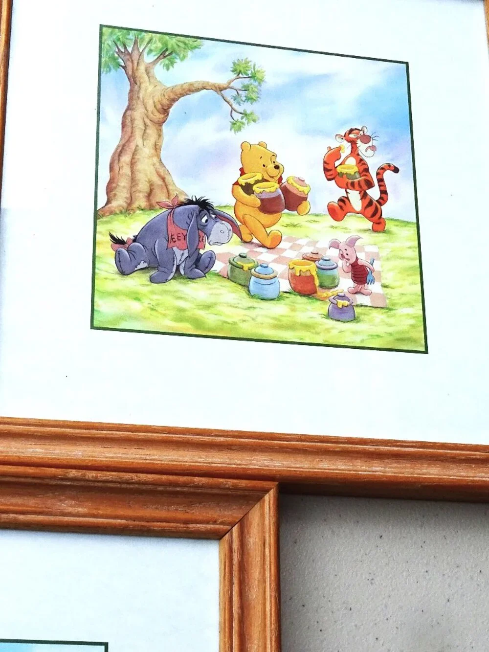 Three Framed Disney Winnie the Pooh Art